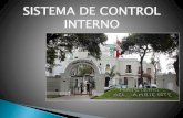 SISTEMA DE CONTROL INTERNO - Ministerio del Ambiente · 2017. 6. 20. · NORMATIVIDAD Ley N° 27785: Ley Orgánica del Sistema Nacional de Control y de la Contraloría General de