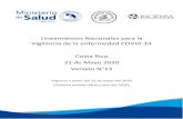 Lineamientos Nacionales para la Vigilancia de la enfermedad … · 2020. 6. 1. · Lineamientos Nacionales para la Vigilancia de la enfermedad COVID-19 Costa Rica 21 de Mayo 2020