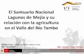 El Santuario Nacional Lagunas de Mejía y su relación con la ......2014/02/06  · El Santuario Nacional Lagunas de Mejía y su relación con la agricultura en el Valle del Río Tambo