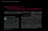 Dimensión de la investigación biomédica€¦ · principales destacan las de Luis Mazotti en helmintología, de Luis Vargas en entomología médica, Alberto P. León, Teófilo García