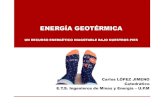 Energía Geotérmica · Energía geotérmica 2015 2008 2009 2010 2011 2012 2013 2014 2016 2017 2018 Potencia instalada (kW) 487 1.698 3.201 1.891 2.398 2.750 1.396 1.856 2.628 6.405