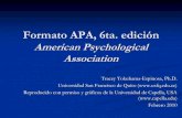 Formato APA, 6ta. ediciónjem.espe.edu.ec/wp-content/uploads/2016/04/apa-6.pdf · formato APA 5ta. edición y APA 6ta. edición. 2. Aclarar dudas entre reglas en inglés y español.