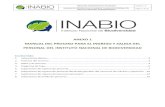 ANEXO 1 MANUAL DEL PROCESO PARA EL INGRESO Y SALIDA …inabio.biodiversidad.gob.ec/wp-content/uploads/... · MANUAL DEL PROCESO PARA EL INGRESO Y SALIDA DEL PERSONAL DEL INSTITUTO