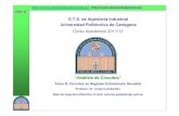 E.T.S. de Ingeniería Industrial Universidad Politécnica de Cartagena · 2012. 1. 25. · TEMA III Teorema de Boucherot Para una frecuencia constante existe conservación de potencia