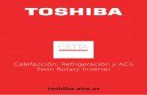 ESTÍA - Toshiba Aire · 2020. 5. 8. · aire acondicionado y agua caliente sanitaria (gama Estía en Toshiba). Aerotermia es ahorro La energía que extrae del aire es gratuita. Sólo