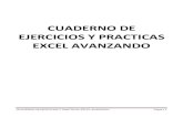 CUADERNO DE EJERCICIOS Y PRACTICAS EXCEL AV · PDF file 2019. 6. 7. · CUADERNO DE EJERCICIOS Y PRACTICAS EXCEL AVANZADO Página 5 Ejercicio 2.2 – Subtotales Practicara sobre como