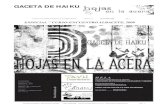 GACETA DE HAIKUclasica.elrincondelhaiku.org/Ilustraciones/pub... · 2017. 6. 11. · GACETA DE HAIKU GACETA DE HAIKU "HOJAS EN LA ACERA" ISSN 1989-5984 hojasenlaacera@hotmail.es Pag.
