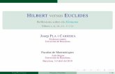 @let@token Hilbert versus Euclides Reflexions sobre els ......2019/04/03  · llibres I, II, III, IV, V i VI Josep PLA I CARRERA Professor emèrit Universitat de Barcelona Facultat