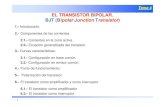 EL TRANSISTOR BIPOLAR. BJT (Bipolar Junction Transistor...EL TRANSISTOR BIPOLAR. Tema 4 BJT (Bipolar Junction Transistor) 1.-Introducción. 2.-Componentes de las corrientes 2.1.-CoCo