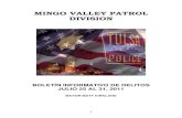 MINGO VALLEY PATROL DIVISION - Tulsa Police Department...de pistola mientras él caminaba en el estacionamiento de un complejo de apartamentos. 7. Julio 26 a las 11:00 a.m. en manzana
