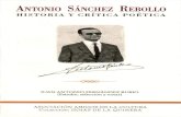 ANTONIO SÁNCHEZ REBOLLOAntonio Sánchez Rebollo: historia y crítica poética / Juan Antonio Fernández Rubio Amigos de la Cultura. Colección Hojas de la Quimera, 2019 208 págs.