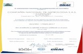 COMPAÑÍA NACIONAL DE METROLOGIA S.A.S. CONAMET · 2020. 5. 15. · COMPAÑÍA NACIONAL DE METROLOGIA S.A.S. – CONAMET 09-LAC-008 ACREDITACIÓN ISO/IEC 17025:2017 Alcance de la