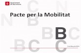 Pacte per la Mobilitat · 2018. 7. 10. · Plenari del Pacte per la Mobilitat - 5 de març de 2014 • Plenari Pacte per la Mobilitat (30 octubre 2012) Presentació i debat: objectius,