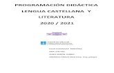 PROGRAMACIأ“N DIDأپCTICA LENGUA CASTELLANA Y ... ... 6 1آ؛ESO Lengua castellana y literatura VV.AA.