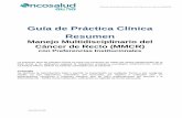 Guía de Práctica Clínica Resumen - Oncosalud especializada... · 2019. 1. 30. · pT2,Nx o pT3,N0,M0 luego de resección transabdominal y características patológicas de alto