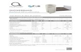 SHOWERBAND BANDA SELLADORA · 2020. 8. 5. · Banda selladora multiaxial y flexible para asegurar la estanquidad de la junta con paredes y suelos en la instalación de platos de ducha,