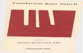 PIANO RUSO DEL XIX Mayo-Junio 1991 · 2016. 11. 21. · Glinka, el venerable fundador del Grupo, o Rimsky-Korsakov, e autorl del Capricho español. Todos ellos compusieron para el