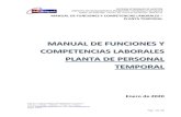 MANUAL DE FUNCIONES Y COMPETENCIAS LABORALES ... 2020/01/21 آ  las funciones, competencias y los perfiles