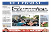 El Litoral - Noticias - Santa Fe - Argentina - ellitoral.com · 2011. 4. 25. · rren a diario". El personal parará mañana por una hora, de 10 a 11. FOR LA AMERICA • 2 DEPORTES