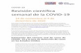 COVID-19 Revisión científica semanal de la COVID-19 · 2020. 12. 23. · diciembre de 2020 Esta revisión científica semanal es un resumen de la evidencia científica nueva y emergente