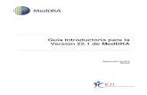 Guía Introductoria para la Versión 22.1 de MedDRA...La terminología MedDRA se mantiene de acuerdo con un sistema de control de calidad conforme a la norma ISO 9001:2015. * * * No