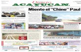 NÚMERO 4770 Miente el “Chino” Paul - Diario de Acayucandiarioacayucan.com/hemeroteca/2015-08-10.pdf · 2015. 8. 10. · idóneos fue el resultado de la evaluación para el ingre-so