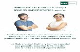 UNIBERTSITATE GRADUAK 2020/21 GRADOS ... GR6802-V1 (18/02/2019) SALIDAS PROFESIONALES Los perﬁ les profesionales básicos a que da lugar la titulación de Graduado o Graduada en