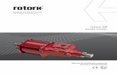 Actuador neumático - Rotork · 2020. 9. 4. · 4 Manual de instalación, puesta en servicio y mantenimiento 3. Información general 4. Salud y seguridad Este manual se ha redactado