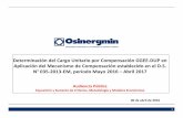 Compensación en de en el - OSINERGMIN...Determinación del Cargo Unitario por Compensación GGEE‐DUP en Aplicación del Mecanismo de Compensación establecido en el D.S. N° 035‐2013‐EM,