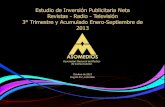 Estudio de Inversión Publicitaria Neta Revistas - Radio ...Estudio de Inversión Publicitaria Neta Revistas - Radio - Televisión 3° Trimestre y Acumulado Enero-Septiembre de 2013