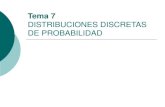 Tema 6 DISTRIBUCIONES DISCRETAS DE PROBABILIDADhorarioscentros.uned.es/archivos_publicos/qdocente...Distribuciones discretas de probabilidad La distribución binomial: El ensayo anterior
