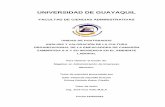 UNIVERSIDAD DE GUAYAQUILrepositorio.ug.edu.ec/bitstream/redug/16989/1/TESIS PARA...el TEMA: ANÁLISIS Y VALORACIÓN DE LA CULTURA ORGANIZACIONAL EN EMPRESAS EMPACADORAS DE CAMARÓN