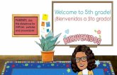 ¡Bienvenidos a 5to grado! · 2020. 9. 2. · ¡Bienvenidos a 5to grado! PARENTS, Use this slideshow for VIRTUAL policies ... • We will have a question/answer session at the end