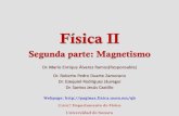Página de Cursos Fisica DCBS - Segunda parte: Magnetismo · 2018. 2. 14. · Campo Intensidad magnética H •De forma que al campo total B t se puede expresar como : B t = 0 (H
