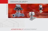 Válvulas de globo - CONTIMETRA - SISTIMETRA · 2011. 8. 31. · gama de aplicaciones en la tecnología e ingeniería de pro-cesos, como por ejemplo: · Construcción de instalaciones