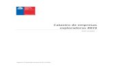 Catastro de empresas exploradoras 2019 - Cochilco Temtico/Catastro de... · 2019. 12. 16. · Catastro de Empresas Exploradoras en Chile 2019 I Comisión Chilena del Cobre Resumen