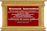 Licencia laurentina - Lorenzo Peñalorenzopena.es/propinte.pdf · 2017. 4. 18. · Licencia laurentina En la cual se jan los términos del uso lícito de los documentos de Lorenzo