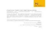 FACULTAD DE NEGOCIOS · 2018. 6. 14. · facultad de negocios carrera de administraciÓn y negocios internacionales evaluaciÓn de la competitividad a la asociaciÓn productores agropecuarios