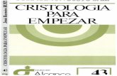 CRISTOLOGIA PAPA EMPEZAR - Deus ex machina · 2013. 11. 18. · José-Ramón Busto Sáiz, S.J. CRISTOLOGIA PARA EMPEZAR (8.a edición) Editorial SAL TERRAE Santander
