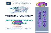 Cajamarca, 03 de enero del 2006 - UNCresmed.unc.edu.pe/resmed/images/documentos/admision_2020/...UNIVERSIDAD NACIONAL DE CAJAMARCA FACULTAD DE MEDICINA Unidad de Segunda Especialización