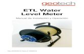 ETL Water Level Meter - spanish.geotechenv.comspanish.geotechenv.com/manuals/geotech_etl_water...6 Sección 1: Descripción del sistema Función y Teoría El Geotech ETL Water Level