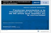 María Labarta Bellostas - unizar.eszaguan.unizar.es/record/59997/files/TESIS-2017-018.pdf · 2017. 2. 13. · 2017 18 María Labarta Bellostas Factores asociados a la mortalidad