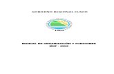 GOBIERNO REGIONAL CUSCO - Instituto de Manejo de Agua y ... · Directiva N° 001-95-INAP/DNR, Normas para la formulación del Manual de ... DE PLANEAMINETO Y PRESUP. Director de Programa