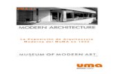 UMA-11³nMoMA1932.pdfHenry-Russell Hitchcock, historiador, y Philip Johnson, arquitecto y primer director del departamento de arquitectura y diseño del MoMA creado en 1931, desarrollaron