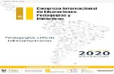Pedagogías críticas latinoamericanas · 2020. 10. 14. · actividades, productos, entre otros, con posibilidad de crear herramientas y recursos digitales innovadores como apoyo