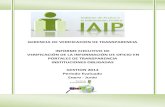 GERENCIA DE VERIFICACION DE TRANSPARENCIA INFORME … Enero a Junio 2014.pdf · 2015. 5. 17. · Transparencia, a pesar que el IAIP ha realizado un acompañamiento a los mismos antes