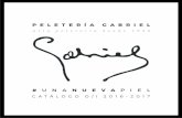 PELETERÍA GABRIEL · 2016. 11. 29. · P1 PELETERÍA GABRIEL # UNANUEV APIEL CATÁLOGO O/I 2016-2017 Alta peletería desde 1930