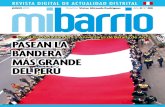 q Por el Día de la Bandera y Aniversario de Batalla de Arica ...statuscomunicaciones.pe/mibarrio/30.pdfRevista Digital De actualiDaD DistRital pasean la bandera más grande del perú