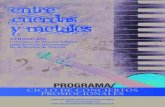CICLO DE CONCIERTOS PROMOCIONALES · 2018. 4. 23. · Conciertos Promocionales 13 DE NOVIEMBRE, 19,00 h. AUDITORIO DEL CONSERVATORIO DE MÚSICA DE MURCIA I CONCIERTO PARA MARIMBA