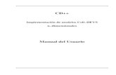 SPANISHcdpptoolkit.sourceforge.net/manuals/ManUsuarioCD++.pdfCD++ Manual del Usuario Página 2 de 60 Contenido 1 Invocación del Simulador .....8